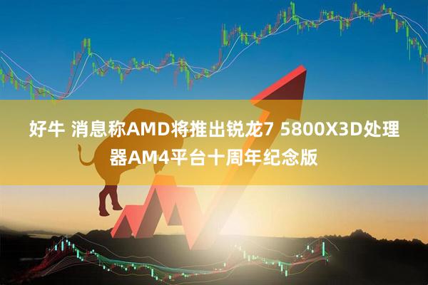好牛 消息称AMD将推出锐龙7 5800X3D处理器AM4平台十周年纪念版